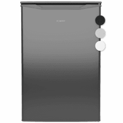 Bomann® Gefrierschrank 87L | Gefrierschrank klein mit Temperaturbereich ≤ -18°C | 3 Schubladen | Tiefkühlschrank mit wechselbarem Türanschlag | Freezer Tiefkühlschrank klein GS 7253 anthrazit-inox