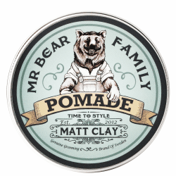 Matte Haar-Pomade für Männer – mittelstarker Halt auf Wasserbasis, enthält Volumen-Kaolin-Ton + Bentonit-Ton, nicht fettend, matte Pomade für effektive Kräuselbekämpfung, 100 ml
