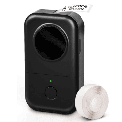 Phomemo D30 Etikettendrucker, Bluetooth Selbstklebendes Etikettiergerät Tragbarer Beschriftungsgerät Selbstklebend Labeldrucker, Wiederaufladbar Ohne Tinte Mini Label Printer Für Zuhause, Büro, Schule