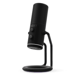 NZXT Capsule – AP-WUMIC-B1 – USB Streaming Mikrofon – Hohe Audioqualität – Unidirektionale Nierencharakteristik – Hochauflösende Sprachaufnahme - Plug & Play – Schwarz