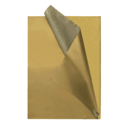 ZYOOO 50 Blatt Seidenpapier Gold,70 cm x 50 cm,Geschenkpapier für Bastelarbeiten,DIY Deko