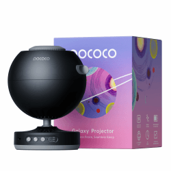 POCOCO Sternenhimmel Projektor, Galaxie Stern Projektor, Heim Planetarium für Kinder und Erwachsene; in Schlafzimmern, Innenräumen; als Dekoration, Einschlafhilfe und Entspannung - mit 2 Discs