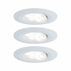 Paulmann 99927 Einbauleuchte LED Calla rund 3x6W Weiß matt schwenkbar