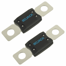 BOJACK MEGA/AMG Hochstromsicherung Bolt-on Sicherung 200A Ampere für PKW, LKW, Baufahrzeuge, Busse, Wohnwagen (Packung mit 2 ANM-Sicherungen 200A)