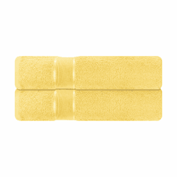 Mixibaby 2er Set Badetuch Badetücher Tücher 100cm x 150cm Frottee 100% Baumwolle 500g/qm, Farbe:Vanille Gelb