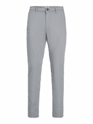 JACK & JONES Male Chino Hose Slim Fit Chino Hose 34W / 34L Ultimate Grey