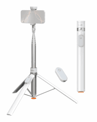 SMALLRIG ST30 One-Touch Deploy Selfie Stick-Stativ, 66-Zoll-Telefonstativ mit Fernbedienung, für iPhone, für Android, Videoaufzeichnung, Reisen, Vlogging, Weiß 4898