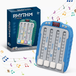 OneNine Pop It Elektronisches Spiel, Quick Push Spiel Fidget Toys für Kinder Erwachsene, Handheld-Spielekonsole, Rhythmus-Musikspiel, Geschenk für Jungen, Mädchen, Teenager (Blau)