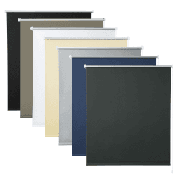 WOLTU Verdunklungsrollo ohne Bohren Anthrazit 95x160cm (BxH), Thermorollo Klemmfix Fensterrollo Seitenzugrollo easyfix Verdunkelung Rollos Sichtschutz und Sonnenchutz, Klemmrollo für Fenster & Tür Anthrazit B95 x H160 cm