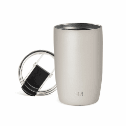 Simple Modern Reisebecher für Kaffee Trinkbecher Becher mit Klappdeckel | Isolierter EdelstahlEiskaffeebecher | Geschenke für Frauen und Männer | Voyager Sammlung | 350ml | Almond Birch
