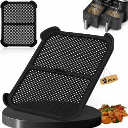 Heißluftfritteuse Zubehör | 2 Stück Spritzschutz für Ninja AF400EU & AF400EUCP & AF451EU | Heißluftfritteuse Spritzschutz | Air Fryer Accessories | Wiederverwendbarer