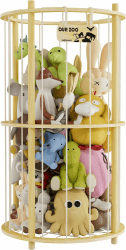 HEYOUTH Plüschtier-Halterung aus Holz,Kuscheltier Aufbewahrung,Aufbewahrung Kuscheltiere,zur Aufbewahrung von Kuscheltieren,für Kinderzimmer Spielzimmer Schlafzimmer Kinderzimmer