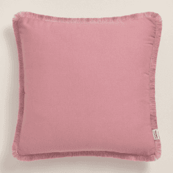 ROOM99 Boca Chica 40 x 40 cm Zierkissenbezüg Kissenbezüg Kissenhüll Dekorative Dekokissen Wurfkissenbezug Deko Aesthetic Modern Schlafzimmer Wohnzimmer Boho Baumwolle Rosa,1 Stück