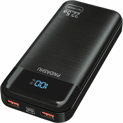 Power Bank 27.000mAh 22,5W Externer Handyakku PD20W Schnell Aufladende Powerbank USB C mit LED Display 3 Ausgängen & 2 Eingängen Tragbares Ladegerät für Smartphones (003)