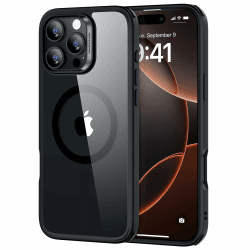 ESR für iPhone 16 Pro Max Hülle, kompatibel mit MagSafe, stoßfester militärnorm Schutz, magnetische Handyhülle für iPhone 16 Pro Max, Classic Hybrid Hülle (HaloLock), Klares Schwarz