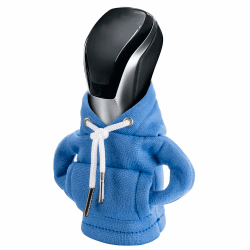 CORATED Schalthebel Hoodie Blau, Auto Schaltknauf Abdeckung, Kleiner Hoodie für Gangschaltung, Schaltknauf überzug für Auto Dekoratives