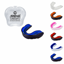 Mundschutz Erwachsene Jugend & Junior Mundschutz für alle Kontaktsportarten Mundschutz Boxen, MMA, Gum Shield Rugby, Fußball, Lacrosse, Hockey Mundschutz (Schwarz/Blau, Junioren unter 11 Jahren)