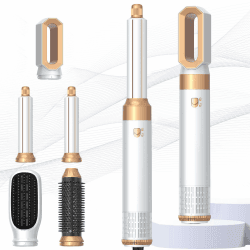 Hairstyler Set, 5 in 1 Air styler, Negativ Lonen Haarstyler mit Lockenstab automatisch, Air Styler Thermal Brush Haartrockner
