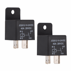 Ehdis 2 Stück Car Relais 24v 40A 4 Pin Auto Relais Spst Modell Nr: JD2912-1H-24VDC 40A 28VDC, Auto Schalter Vorspeisen