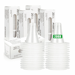 200 Stück Braun Fieberthermometer Schutzkappen, Braun Fieberthermometer Ohr, Thermometer Ohren, Ersatzschutzkappen für alle Braun Ohrthermometer