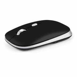 PINKCAT Bluetooth Maus kabellos Bluetooth 4.0 Funkmaus, 800/1200/1600 DPI Sensor, Ergonomische Leiser Laptop Maus für Laptop, PC, Mac, Android, Tablet, Schwarz