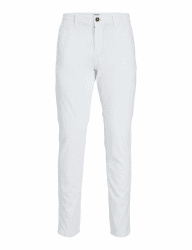 JACK & JONES Male Chino Hose Slim Fit Chino Hose 32W / 34L Weiß