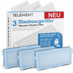3 Filter für Miele Staubsauger [Compact C1 & C2, Complete C2 & C3, S8340] – 3 HEPA Filter und 3 Motorfilter für Allergiker gegen Feinstaub und Gerüche [S4000, S5000, S6000 & S8000 Series] 2022