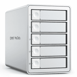 ORICO 5BIG RAID Externe Festplattengehäuse für 2,5/3,5 Zoll SATA HDD/SSD bis zu 5X 22TB, USB3.0 Type-B Festplatten Dockingstation, Unterstützt RAID 0/1/3/5/10/PM (9958RU3)