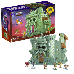 Mega Masters of the Universe - Castle Grayskull Bauset mit 3.508 Teilen und 6 beweglichen Mikro Aktionfiguren, Motu, Spielzeug ab 14 Jahre, GGJ67