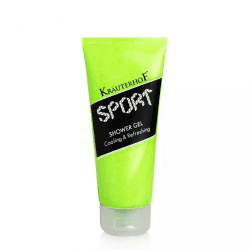 Kräuterhof® SPORT Shower Gel Cooling & Refreshing (200ml) – kühlendes Duschgel für Sportler, mit CellActive® Komplex zur Erhöhung der Leistung & Regeneration, mit Taurin & Ginseng, vegane Körperpflege