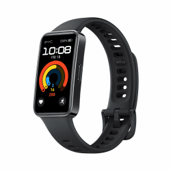 HUAWEI Band 9, Bluetooth, iOS & Android, bis zu 14 Tage Akkulaufzeit, Comfortable Wear, TruSleep 4.0, wissenschaftliches Schlaftracking, 100 Training Modes，smartband，Schwarzes Fluorelastomer Strap