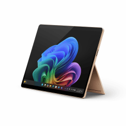 Microsoft Surface Pro (inklusive Netzteil) | Copilot+ PC | 13” OLED Touchscreen | Snapdragon® X Elite (12 Kerne) | 16GB RAM | 512GB SSD | neuestes Modell, 11. Edition | Sand
