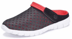 Damen Herren Clogs Hausschuhe Gartenschuhe Sommer Badelatschen Strand Schuhe Sandalen Pantoletten 42 EU Rot
