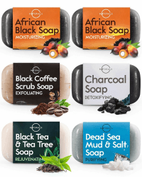 O Naturals 6 Stück Seifen Duschgel Naturkosmetic Stück 100% Bio Und Vegan Feste Dusche- Handseife, Gesichtsseife Und Körperseife- Männer Und Frauen