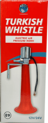 Türkisches Horn, Türkenpfeife inkl.12 & 24V Magnetventil und 6 mm Anschluss 5-8 bar 105 db