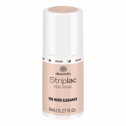 alessandro Striplac UV-Nagellack Nude Elegance – Schonend und langanhaltend – Einfache Entfernung dank Peel-Off-Technologie – Vegan und tierversuchsfrei – 8 ml
