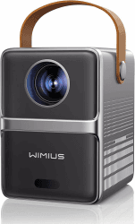 Mini Beamer【Elektrischer Fokus & Automatische Trapezkorrektur】Beamer WiFi Bluetooth 1080P Full HD Tragbarer Handy, WiMiUS P61 Beamer Heimkino Outdoor für Android/iPhone/Tablet/Laptop/PS5/Xbox/TV Stick