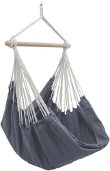 AMANKA XXL Hängesessel 185x130cm - 150kg Belastbar - Gartenmöbel Outdoor 2 Personen Hänge Outdoor Sessel Jugendzimmer Mädchen - Sitzsack zum Hängen Schaukel Garten Erwachsene Anthrazit