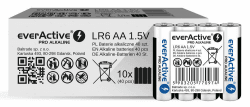 everActive AA Batterien 40er Pack, Pro Alkaline, Mignon LR6 R6 1.5V, höchster Leistung, 10 Jahre Haltbarkeit, 40 Stück