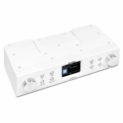 TechniSat DIGITRADIO 22 - Küchenradio mit Bewegungssensor (Unterbauradio inkl. Montageplatte, DAB+, UKW, 2" Farbdisplay, LED-Licht, Favoritenspeicher, Wecker, 2 Watt) weiß