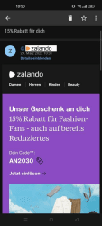 Zalando - 15% Gutschein auf ausgewählte Artikel
