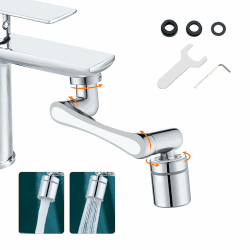 Ibergrif Wasserhahn Aufsatz Verlängerung Drehbarer 1440°, Wassersparendem Strahlregler für Küche Badezimmer, Rotierender Wasserhahn Schwenkbarer, Messing, M91006 Angebot bei HelloDeals