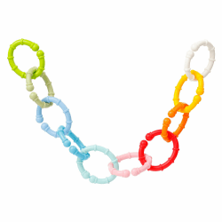 Fehn 10 Befestigungsring Set - Befestigungs Haken für Babyschale, Laufgitter & Bettchen - Greifringe Kinderwagenkette für Zuhause & Unterwegs - C-Ringe für Babys und Kleinkinder ab 0+ Monaten