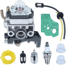 Vergaser Ersatzteil Kit für Honda GX25 GX35 FG110 Motor, ADEFOL Vergaser + Luftfilter + Zündkerze + Dichtung + Benzinfilter + Primer Bulb + Treibstoffschlauch Carburetor 9 in 1 Kit