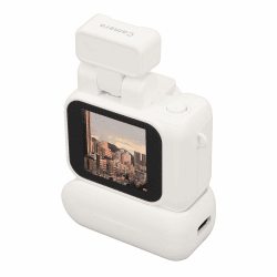 Kleine DV Kamera, 1080P HD Daumenkamera mit 1,44 Zoll Farbbildschirm, Videorecorder mit 480 mAh Akku für Vlogging, Abschlussgeschenke (White)