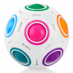 CUBIDI® Original Regenbogenball.Geschicklichkeitsspiel für Kinder und Erwachsene.Spannendes 3D Puzzle-Ball Knobelspiel für Mädchen und Jungen ab 6 Jahren.fördert räumliches Denken
