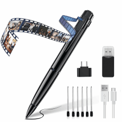 QZT Camera Pen 32GB HD 1080P Audio Camera and Video Recorder with Photo Recording for Home, Indoor, Business Meeting