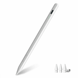 MYSTILUCK Stift für iPad 9th&10th Generation, 13 Minuten Schnellladung, Pencil für Apple iPad (2018-2024) 10/9/8/7/6. Gen, iPad Pro 12,9/11/13-Zoll M4, iPad Air 3/4/5/M2, iPad Mini 5/6 (Weiß)