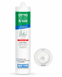 OTTOSEAL S 100 Premium-Sanitär-Silikon 300 ml Kartusche C01 weiss