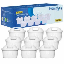 EVERSPRING Wasserfilter Kompatibel mit Brita Maxtra+, Maxtra Plus,Mavea,Anna Duomax,9 Stück